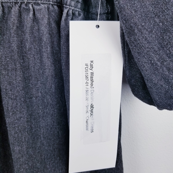 Fantastic Fawn Katy Washed Denim Babydoll Dress NWT - Picture 4 of 13